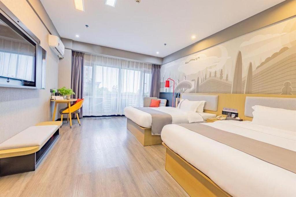 Thank Inn Hotel Hubei Wuhan Caidian Zhong Fa Xincheng Tongji Esterno foto
